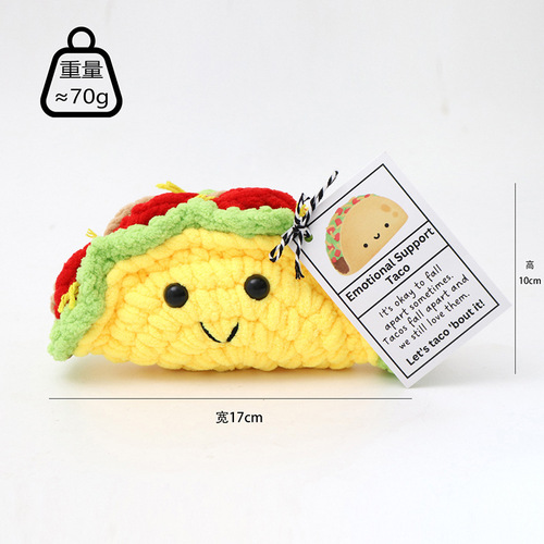 Amazon Cross-border Finished Yarn Crochet Doll Handicraft Figure Ornament Small Pot Plant Woven Doll Vegetable