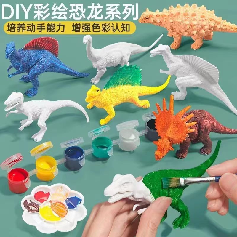 Dinosaur Toys Painting Set Dinosaur Crafts for Kids Paint Ar