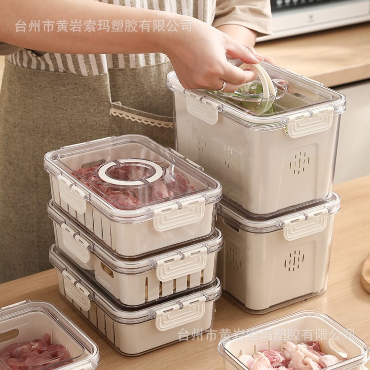 プラスチックシール分格透明可視アスファルト収納多機能家庭用大容量整理食品級キッチン|undefined