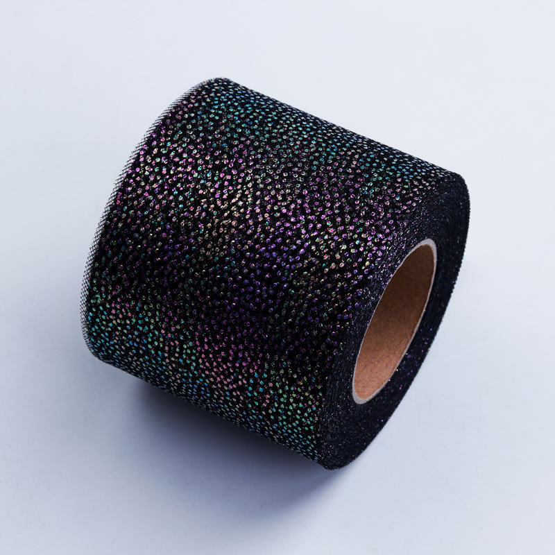 5 yardas/paquete colorido gradiente plata puntos tul cinta DIY muñeca hilo accesorios de pelo arco zapatos flor cinta