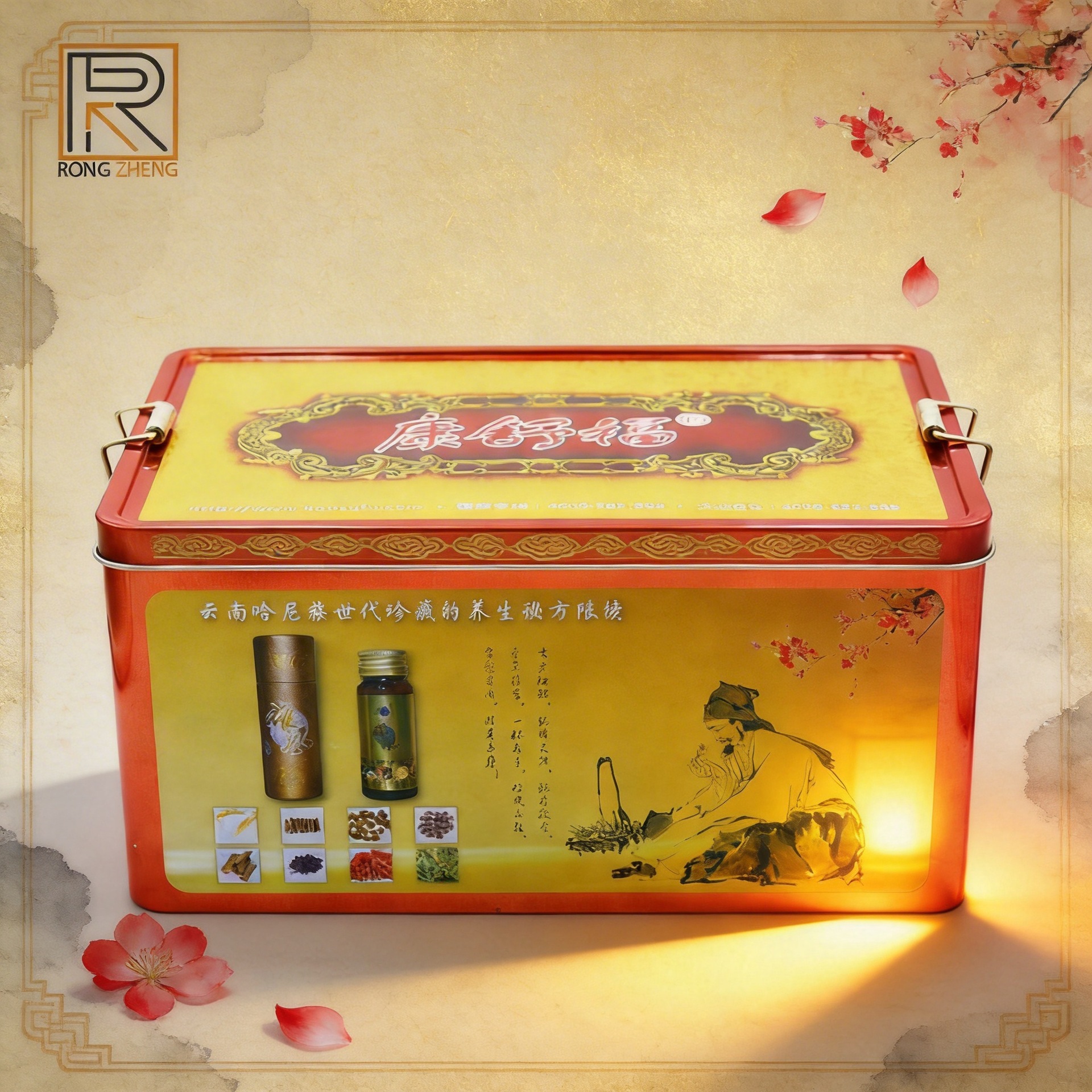 批发 定 制网红糕点 凤梨酥食品包装铁盒 方形搭扣罐  多尺寸可选