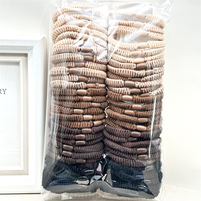 Cuerpo de leopardo coreano accesorios para el cabello asequibles 5 tarjetas cuerdas de cabello cuatro en uno de alta elasticidad correa de cola de caballo alta cuerda de cabeza