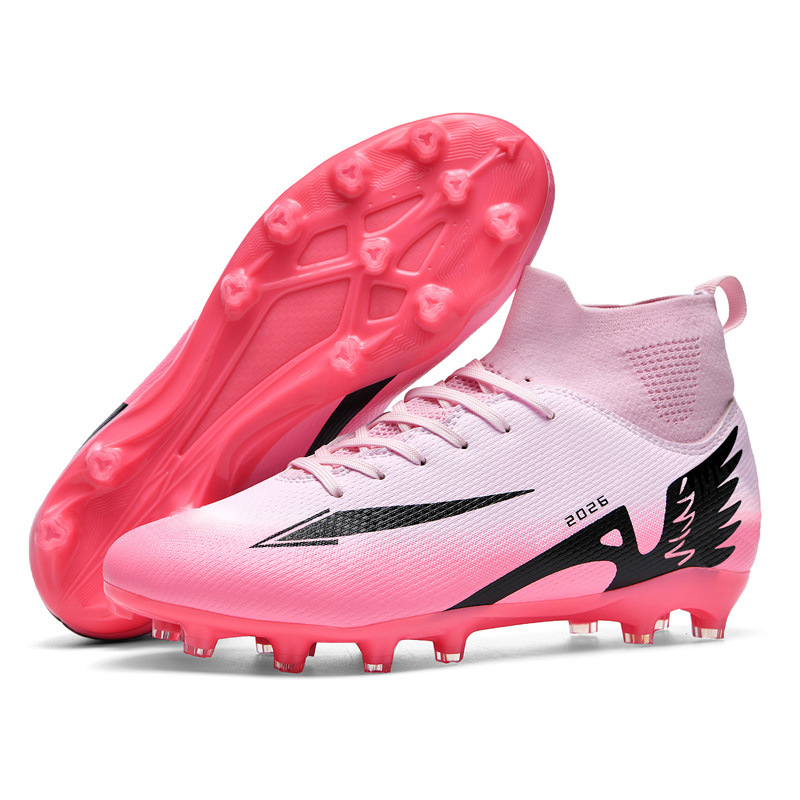 2026 New Model Fgtf Football Shoes for Men and Women, Breathable High-Top Long Spike Football Shoes, Direct Sales from the Manufacturer, Dropshipping Available