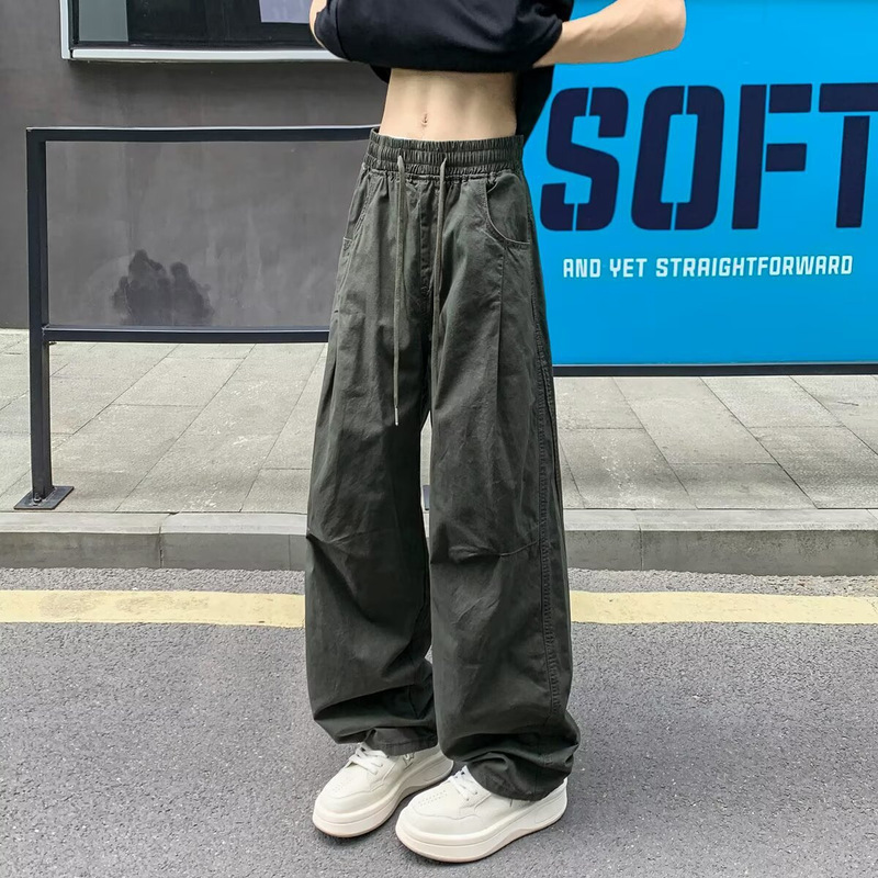 American Retro Workwear Pants for Men and Women, 2026 Summer Thin Parachute Pants with Drape Effect, Casual Sports Hip-Hop Street Dance Pants American Retro Workwear Pants for Men and Women, 2026 Summer Thin Parachute Pants with Drape Effect, Casual Sports Hip-Hop Street Dance Pants