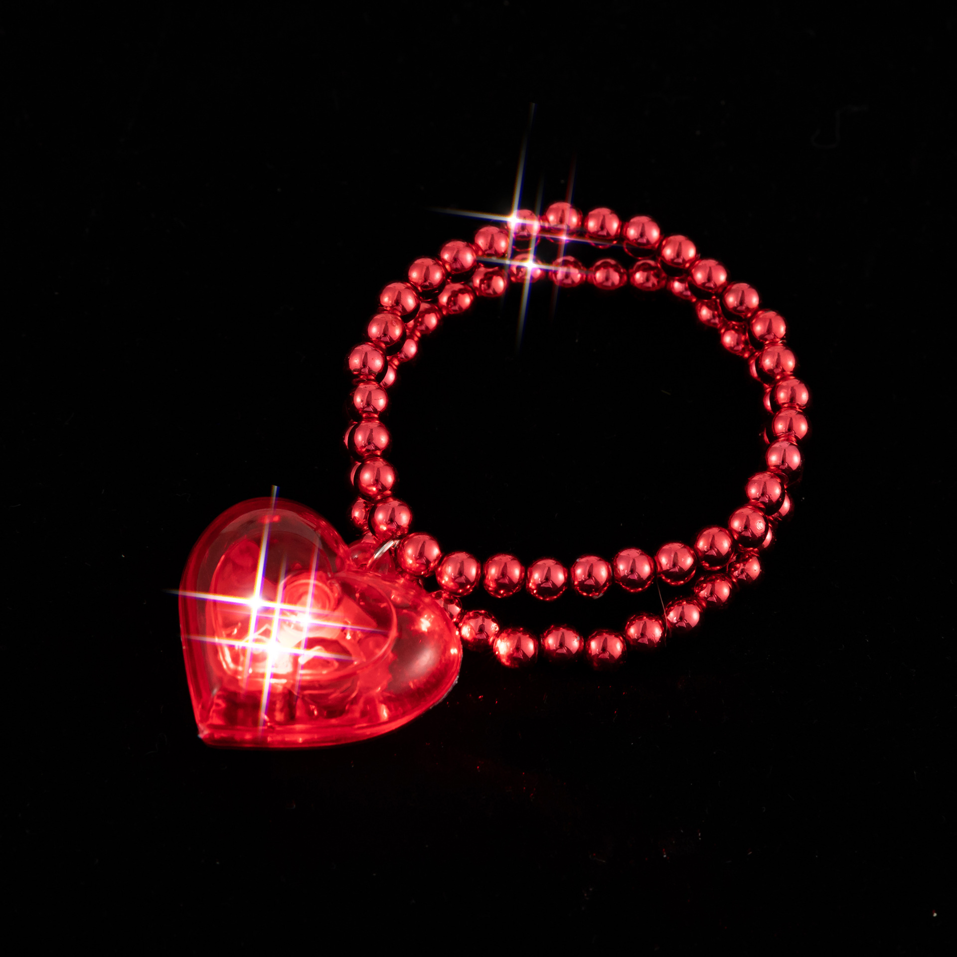 Retro Heart Shape Plastic Beaded Unisex Pendant Necklace display picture 12