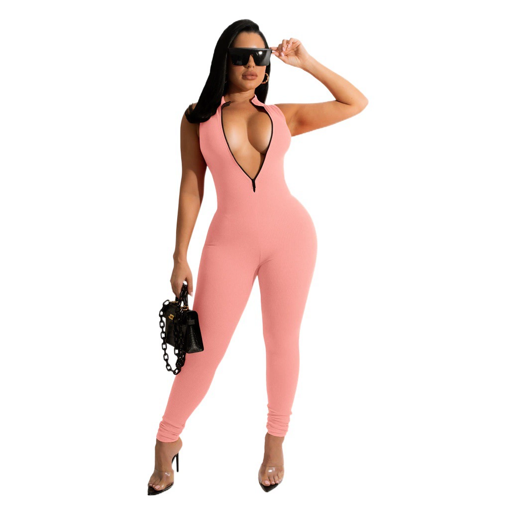 Weimeizi рекомендует для Европы и Америки Amazon Новый эластичный женский комбинезон с маленькой молнией ярких цветов