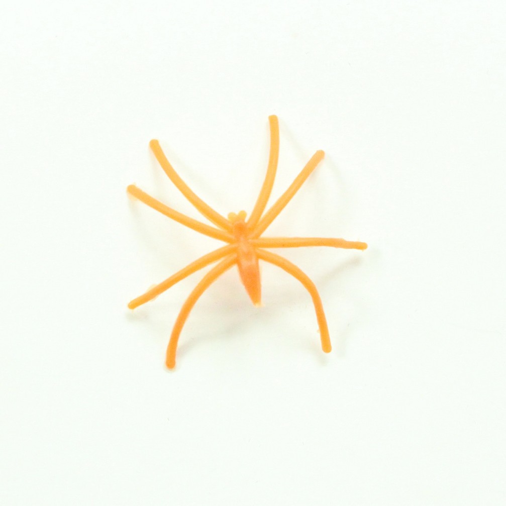 Decoraciones de Halloween negro araña pequeño tamaño fino pies plástico araña accesorios de algodón fantasma Festival Accesorios