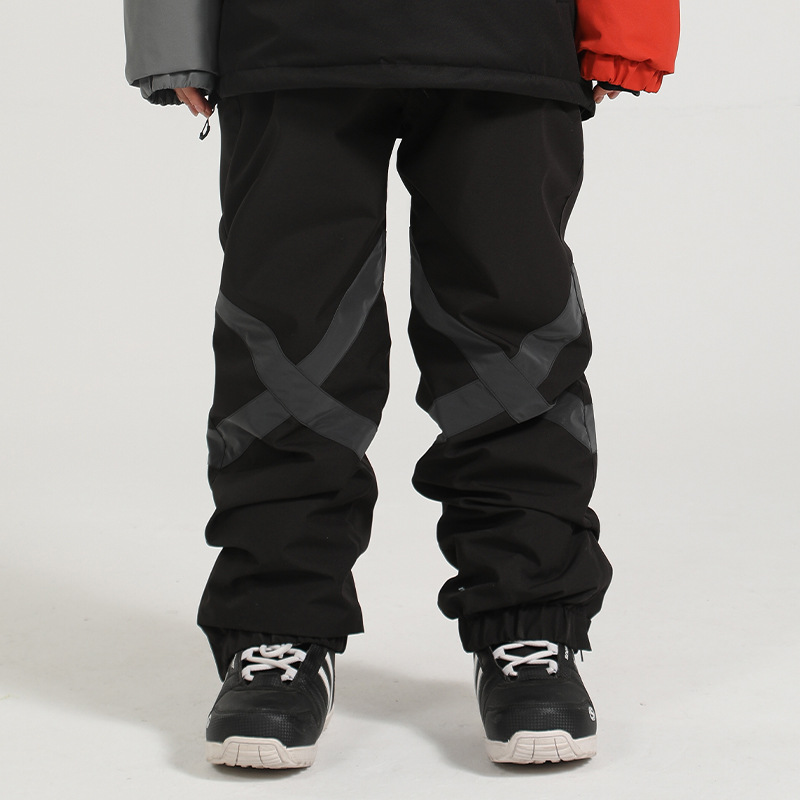 Pantalon de ski d'hiver pour homme, nouvelle collection, simple, double, imperméable, respirant, chaud, grande taille, réfléchissant, marée, pantalon de neige_voghion.com