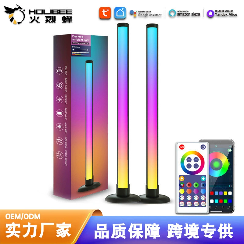Музыкальная светильник-подсветка LED Bluetooth атмосфера, граффити настольная прикроватная лампа, Wi-Fi фантазийный торшер