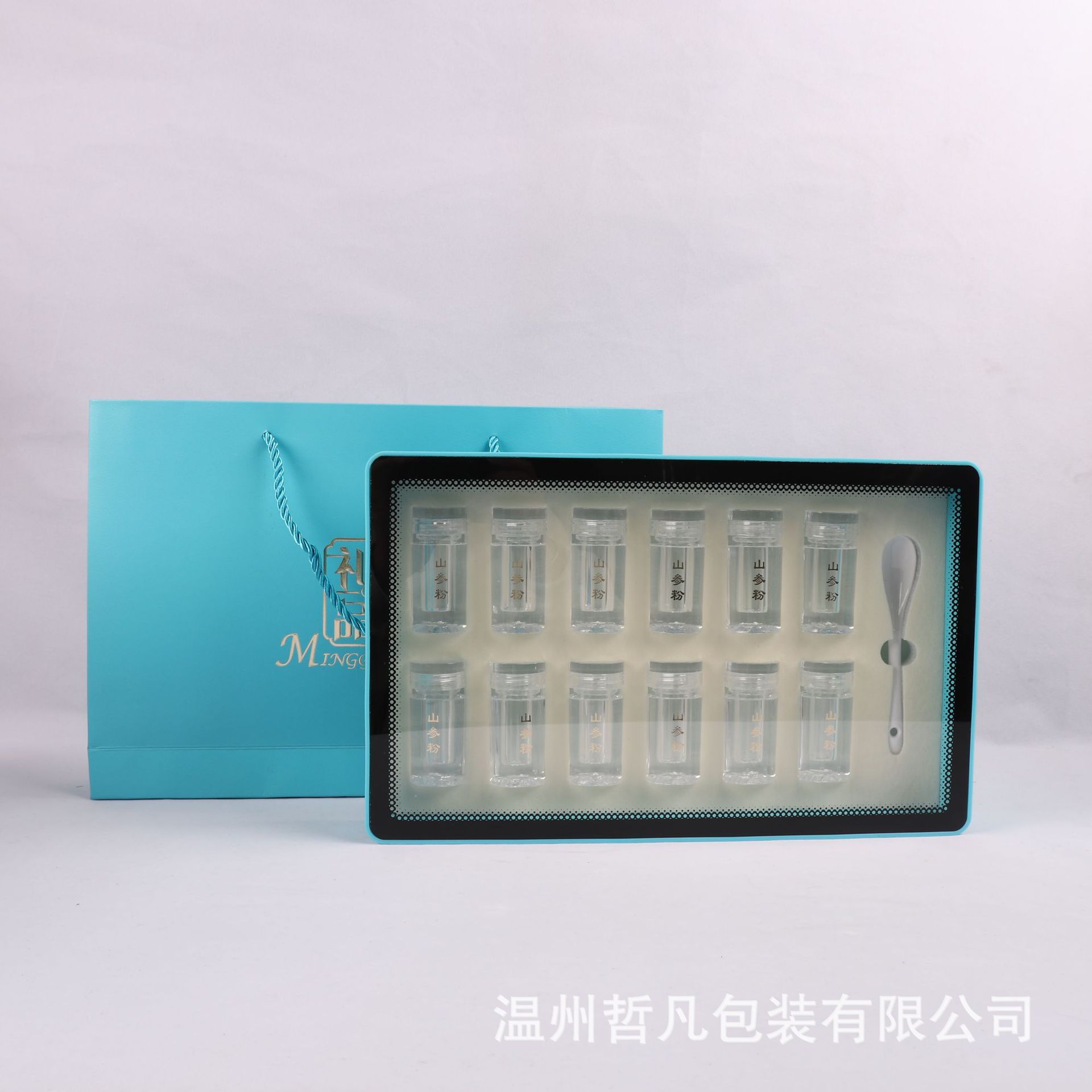 厂家批发长白林下山参西洋参片鹿茸片名贵礼品双拼包装礼盒现货