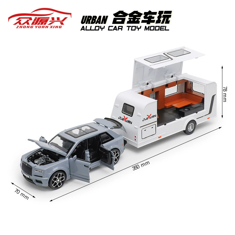 Zhongyuanxing набор металлических моделей 1:32 Jeep и RV — реалистичная копия, внедорожник для кемпинга, несколько цветов