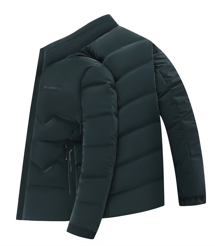 Piumino uomo invernale giacca in cotone con collo alto moda_voghion.com