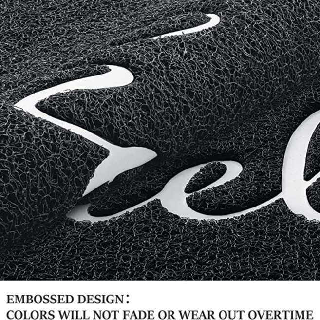 Transfronteriza fuente fábrica nórdica simple anillo de alambre de bienvenida piso alfombra mancha-resistente antideslizante alfombra de la puerta