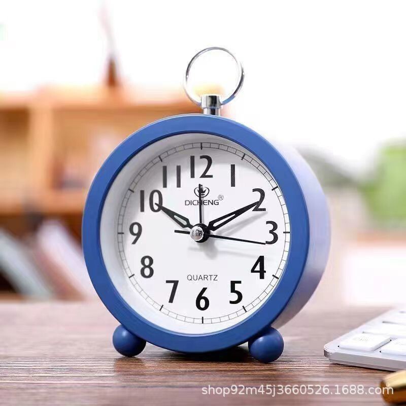 Cross-Border Alarm Clock for Children, Student Study, Fashionable Silent Wake-Up Clock, Personalized Simple Bedside Clock, European Classical Style