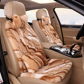 座垫、座套;头枕;毛垫