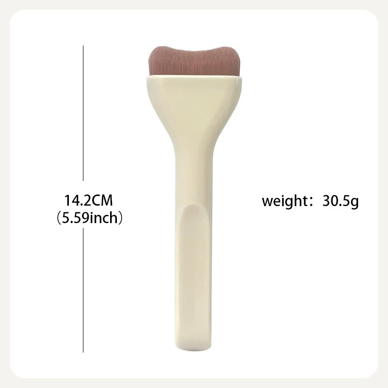 Tekli Makyaj Fırçası - Düz Balık Kuyruğu Fondöten Fırçası Pudra Fırçası Eyeliner Fırçası Burun Kontur Fırçası Allık Fırçası Göz Farı Fırçası Kapatıcı Fırçası