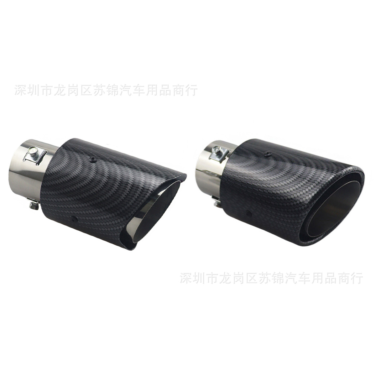 Car Modified Exhaust Pipe Carbon Fiber Tail Pipe Scorpio Exhaust Pipe Muffler Water Transfer Printing Stainless Steel Tail Pipe Tail Pipe