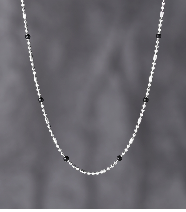 Necklace Classification Wholesale Simple Style Geometric Sterling Silver Plating Necklace