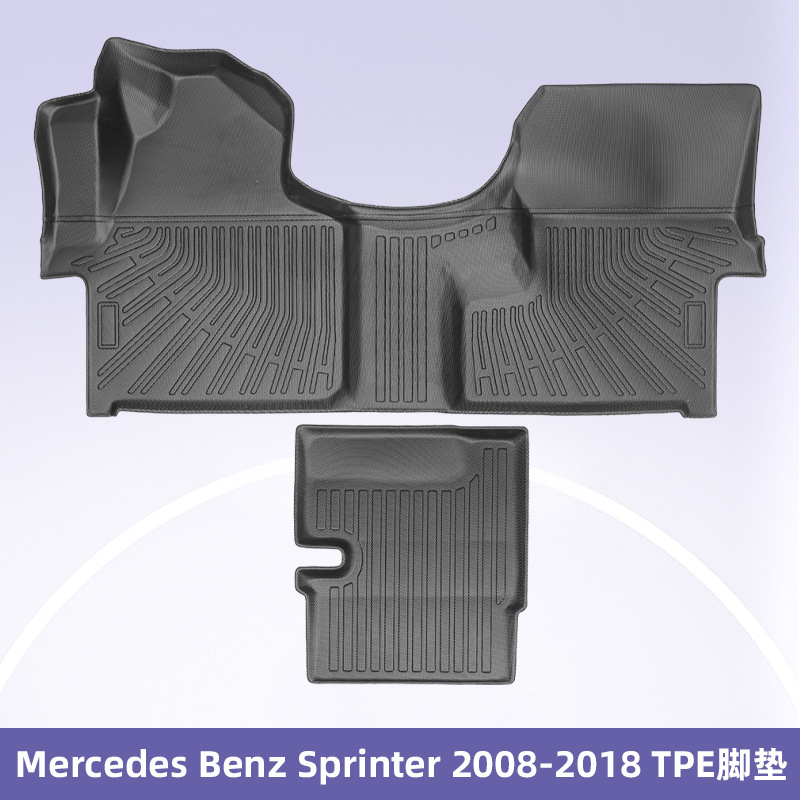 Aplicable a Mercedes Benz Sprinter 2008 - 2018 TPE Foot Pad 3D para todo el tiempo