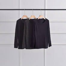 特价清仓意大利100羊绒针织衫女小众设计百搭上衣U领纯色毛衣内搭