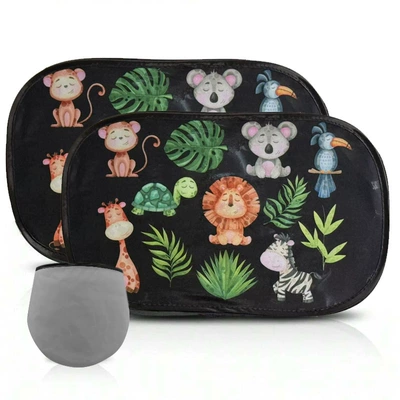 Sun shade: shield summer cross-border TEMU Amazon - 4-ink-animal-painting