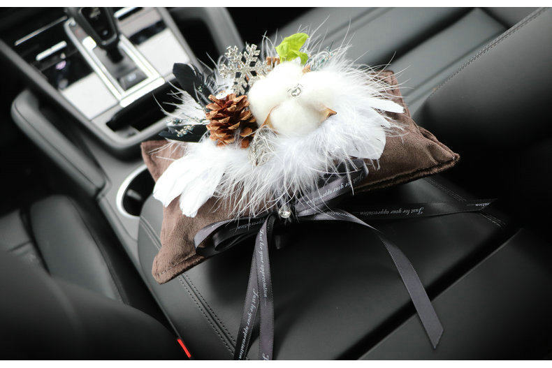 Cottonwood Bamboo Charcoal Car Fragrance Sachet for Odor Removal, Creative and High-End Car Interior Decoration Ornament