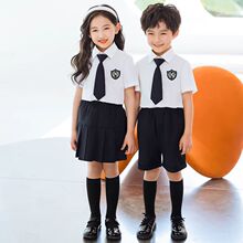 大合唱英伦风幼儿园园服夏装小学生校服套装儿童夏季老师表演班服