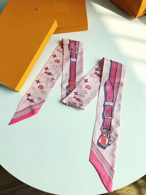 春と秋の多用途のシルクスカーフ、多用途のバッグ、ファッショナブルなビッグブランドのリボンヘッドバンド、女性用の1:1クラシックロバ老眼リボン|undefined