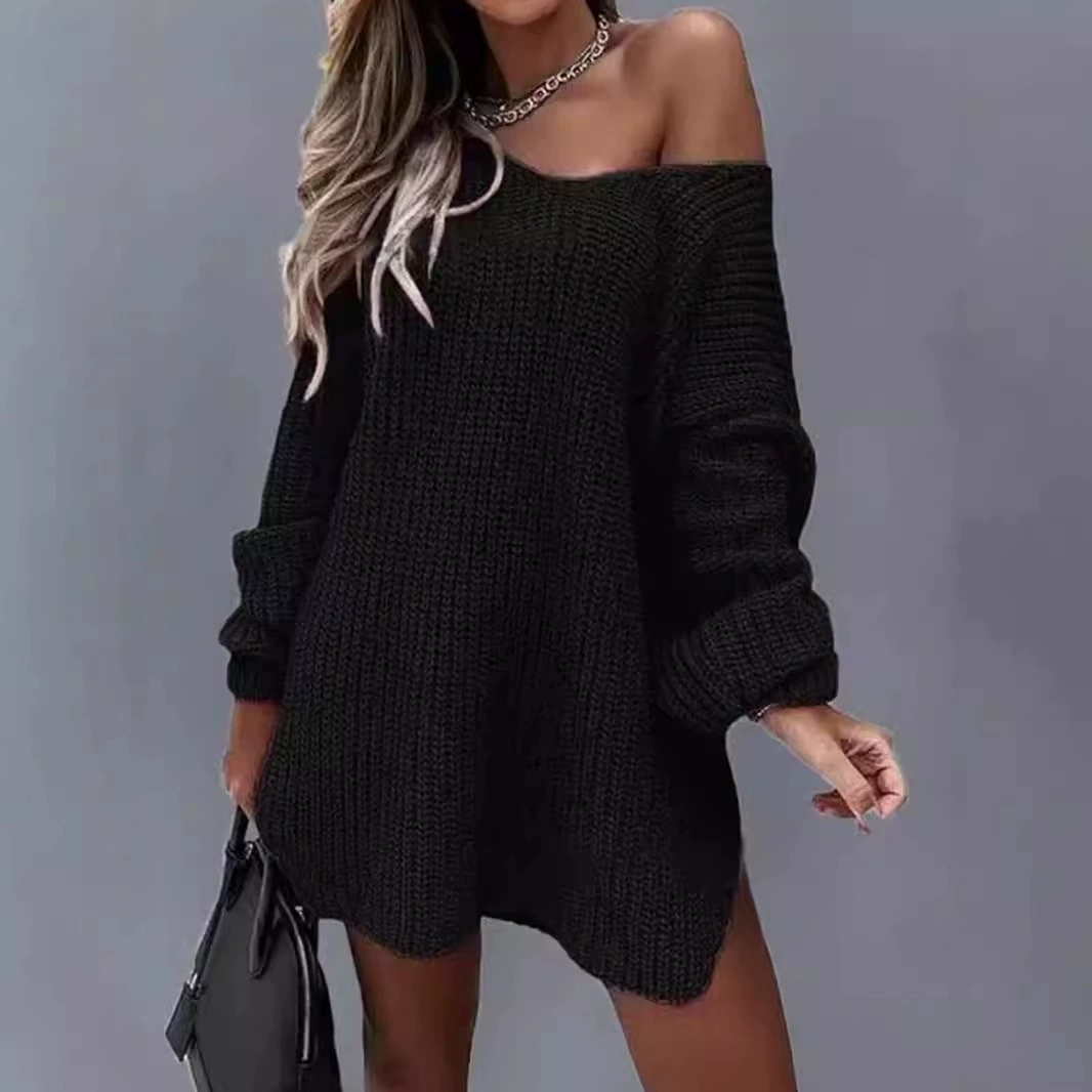 Внешняя торговля Трансграничная Европа, Европа и Амазонка производитель пуловер толстая игла повседневная вязаная рубашка осень-зима