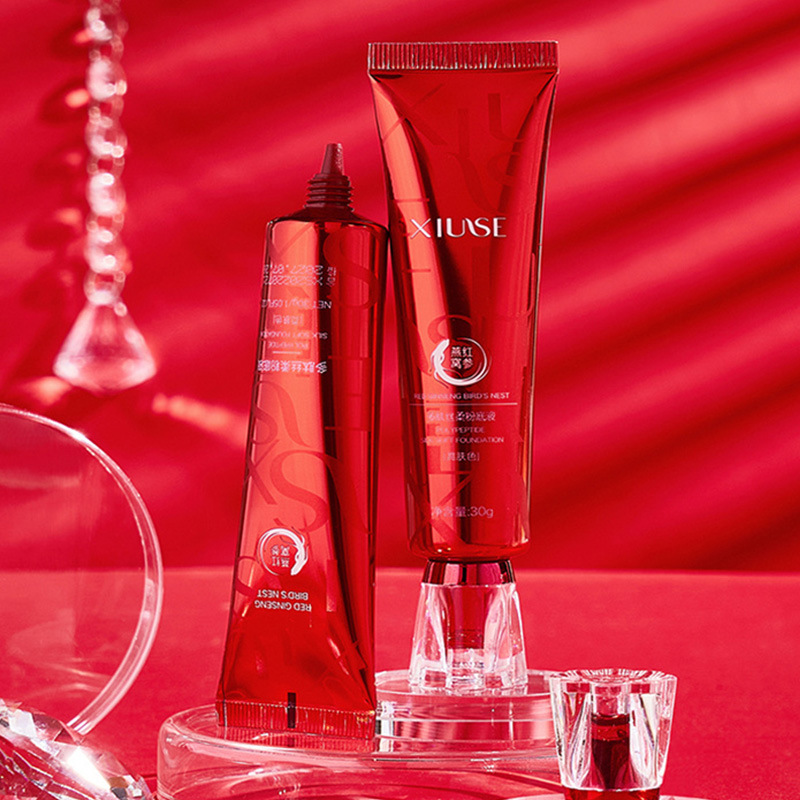 Xiuse Red Ginseng Bird's Nest Polypeptide Silk Soft Foundation Delicate Domestic Isolating Concealer Oil Control BB Cream Skin Care Wholesale