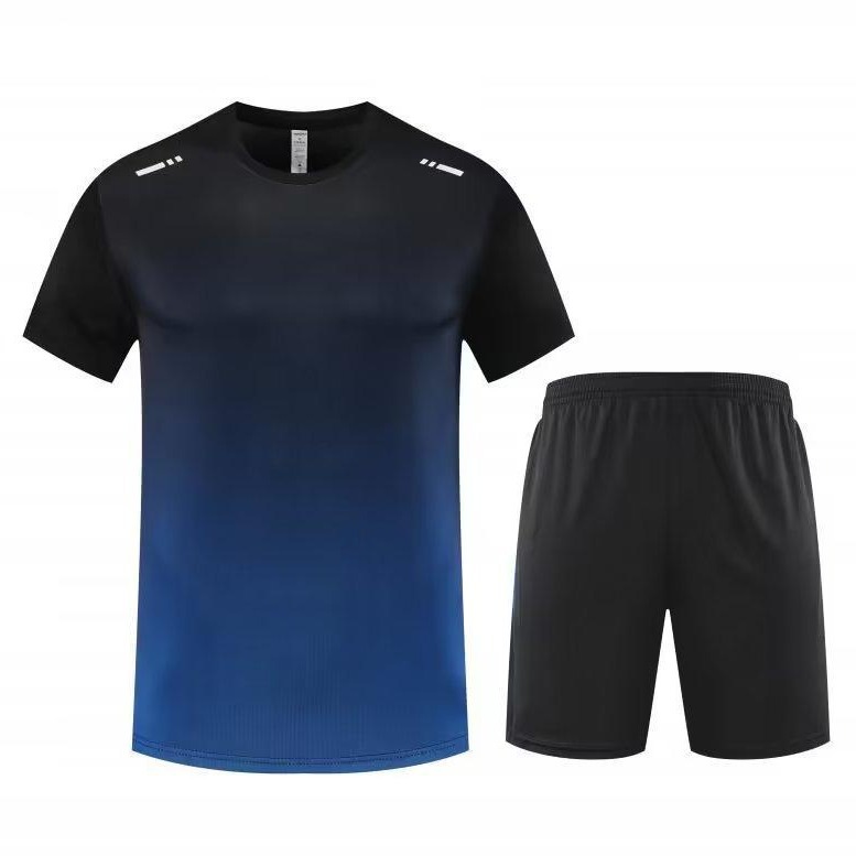 Transfronterizos ropa de secado rápido juego deportivo hombre camiseta de manga corta personalizada entrenamiento deportivo fitness Guangzhou ropa deportiva