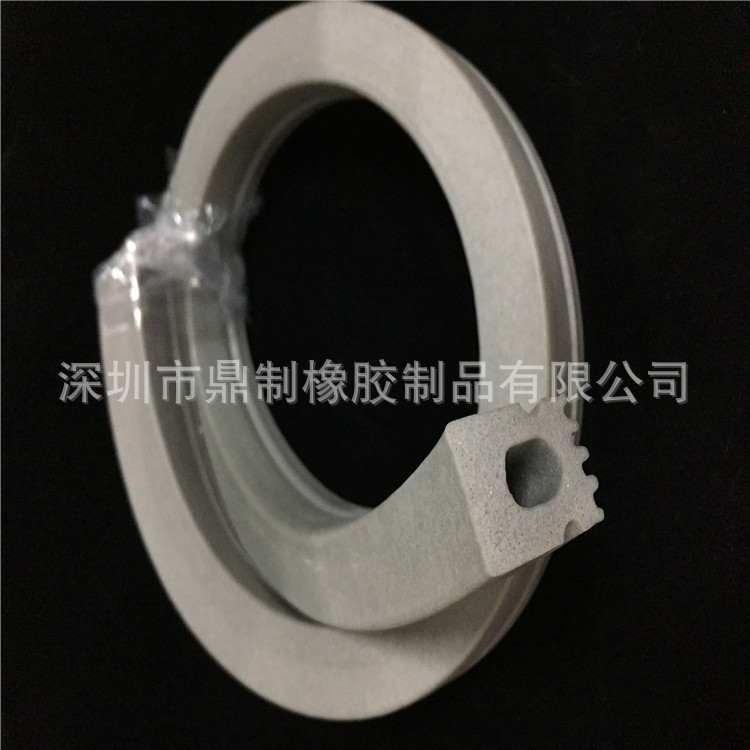 蓝色硅胶发泡条 大口径硅胶发泡管 异型硅胶发泡管 U型硅胶条