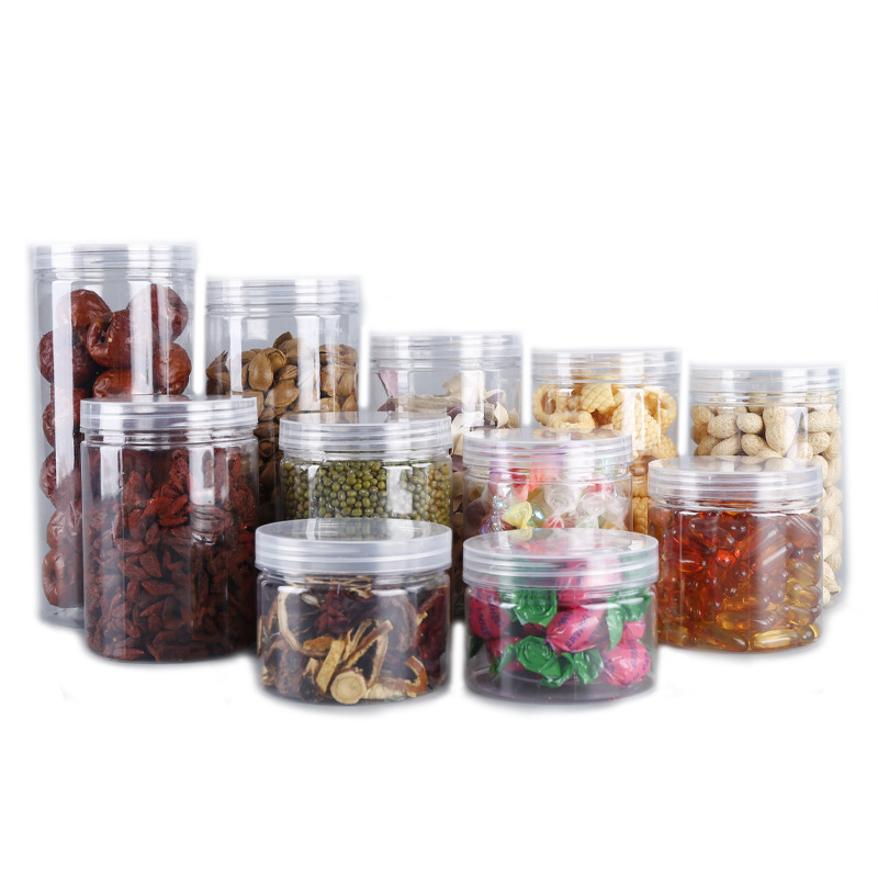 85 口透明プラスチック瓶ナット瓶 55 口密封瓶ペット蝶蓋調味料瓶 65 口花茶瓶|undefined