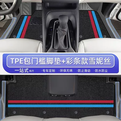 Star Blanket Upper Layer, Ayaqaltılar (Kovriklər) - 24-models-23-hybrid-models-corolla-rui-double-layer-color-strips-door-sill-mats-snowy-carpet