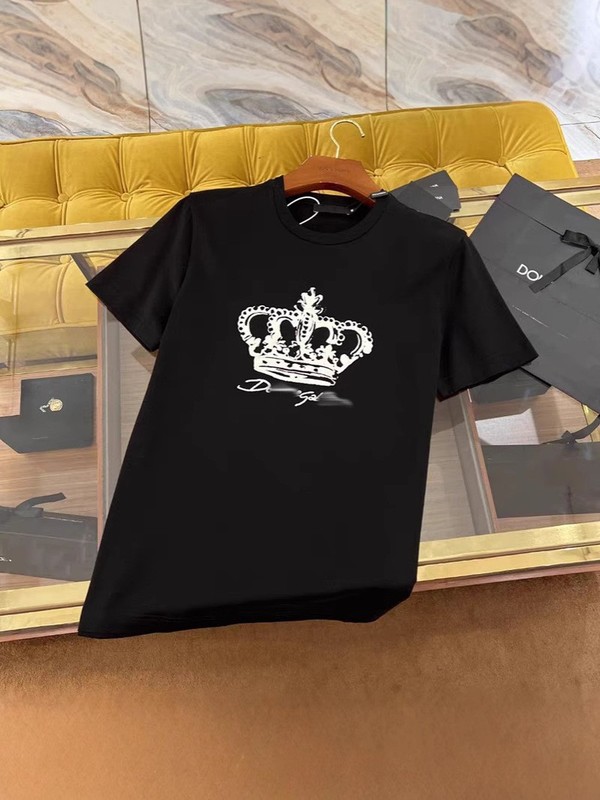 D Dujia G 夏新作人気プリントヨーロッパ通気性ラウンドネックカジュアル万能トレンドブランドトップス Tシャツ半袖メンズ|undefined
