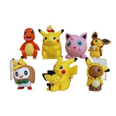 7款大號變身神奇寶貝皮卡丘公仔 比卡丘汽車擺件 創意禮品公仔