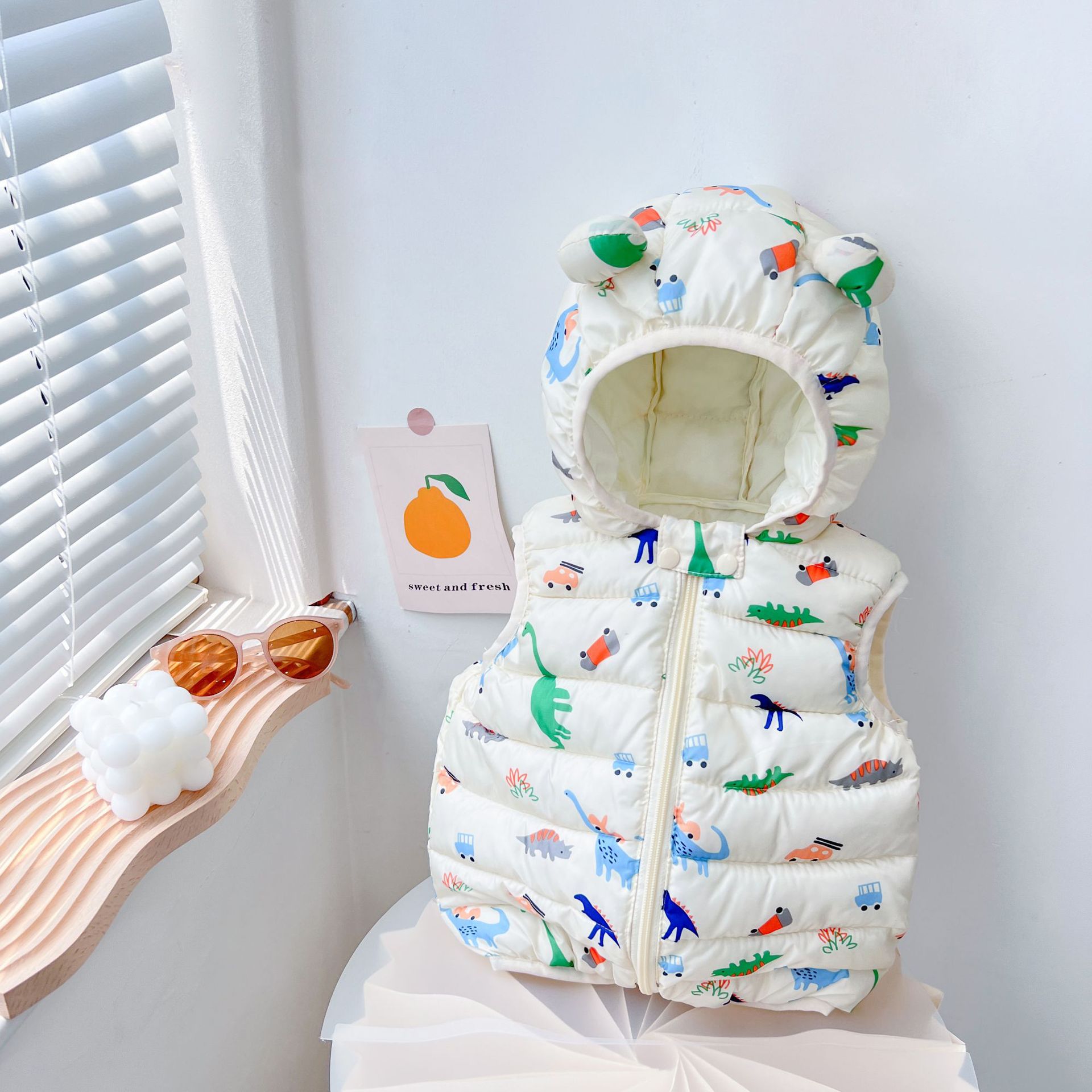 Chaleco de bebé abajo algodón Otoño e Invierno ropa niñas chaleco casual ligero chaleco infantil niños abrigo ESTILO OCCIDENTAL