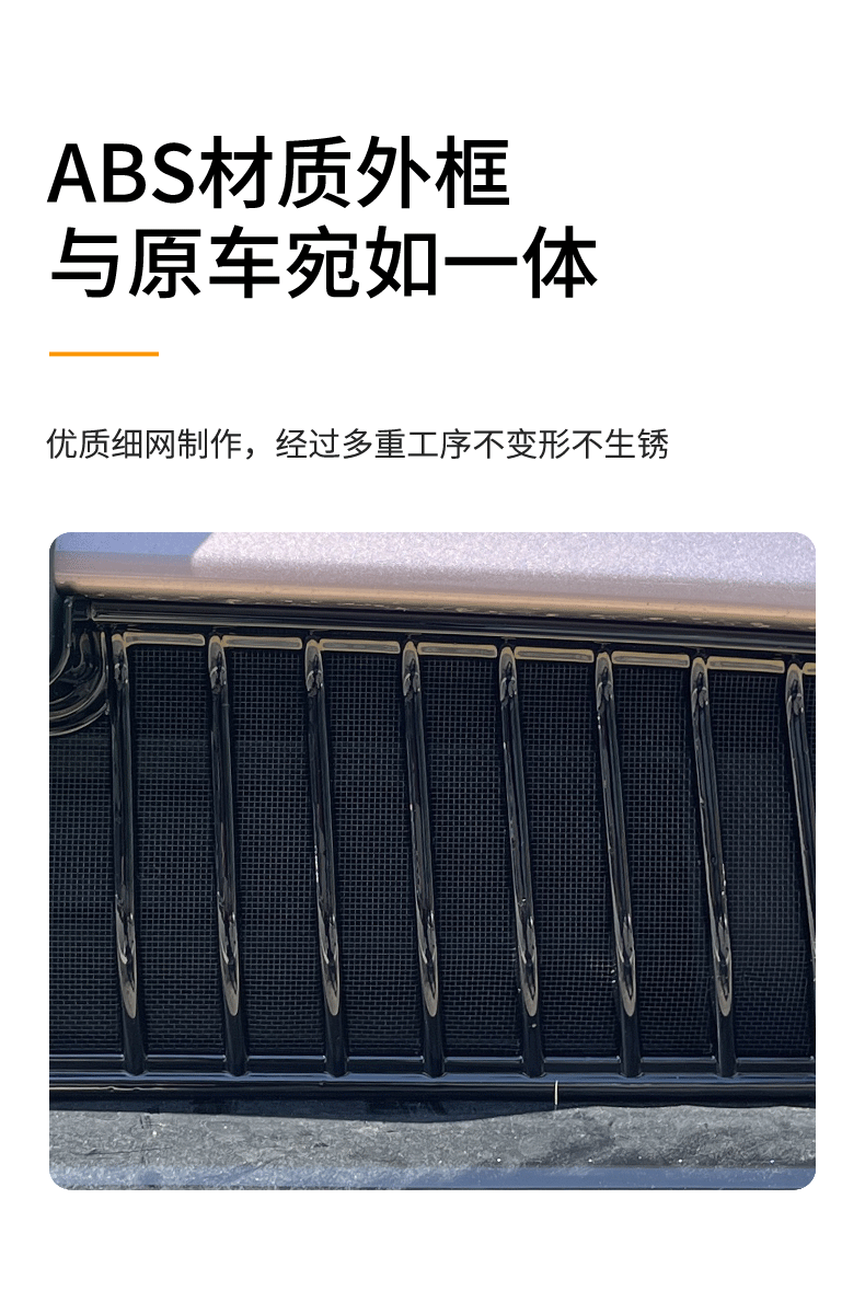 Suitable for Lantu bosom friend car insect net front face net special modified decorative strip auto parts accessories