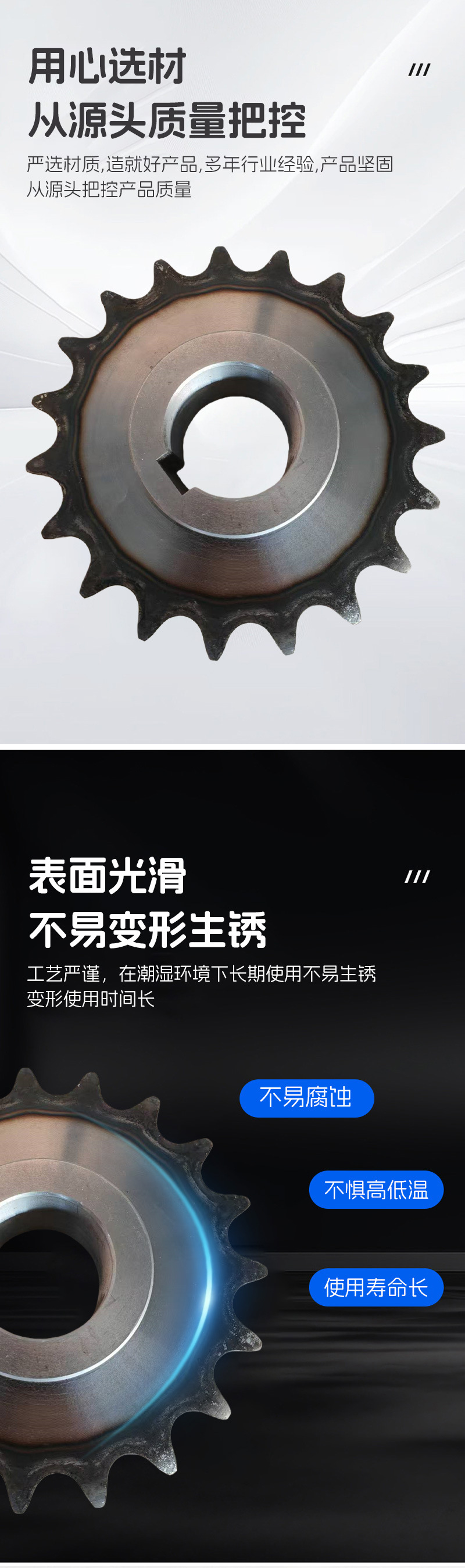 Non-Standard Industrial Double-Row Sprockets, Direct Sales from the Manufacturer, Sufficient Inventory, Various Specifications, Precision Transmission Sprockets
