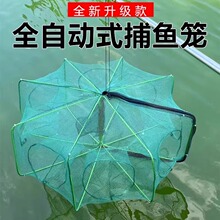 折叠虾笼抓鱼笼鱼网抓黄鳝渔网龙虾网笼捕虾网鱼网抓扑螃蟹捕鱼笼