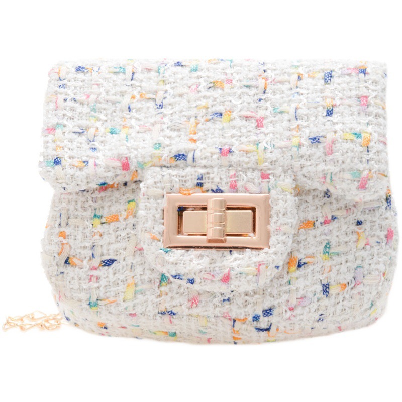Bolso pequeño de los nuevos niños bolsa de mensajero femenina princesa moda bolso de hombro bebé Chanel estilo cambio accesorios bolsa de moda
