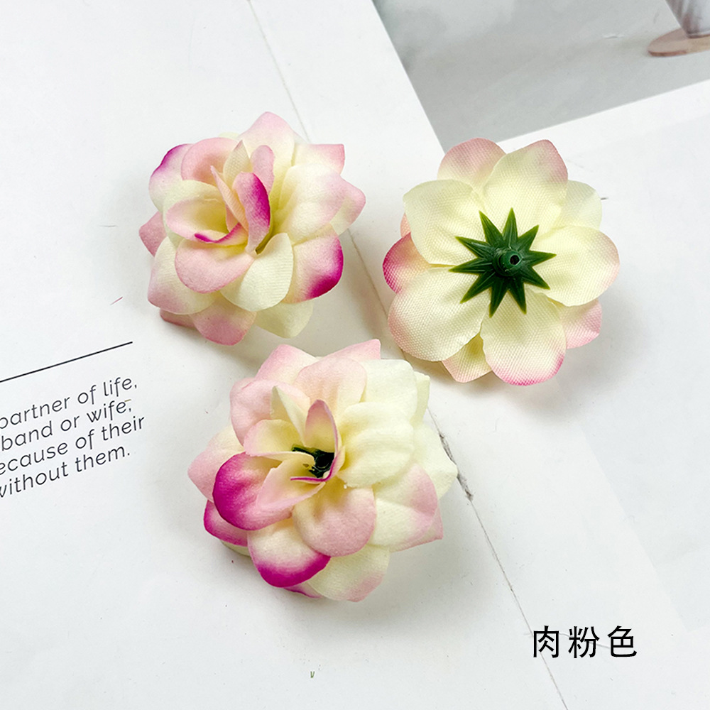 Simulación de tela de terciopelo de pequeño ángulo flores de rosa DIY sombreros hechos a mano arreglos de flores bolsas de props para el hogar adornos florales