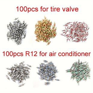 Car, Motorcycle, Bicycle Tire American Valve Core Zinc Alloy Material Red Vacuum Tire Inflation Needle Plate