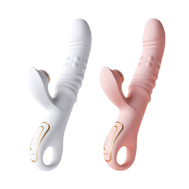 迪春 Princess sucking beads vibration stick multi -frequency telescopic dual shock girl with G point masturbation massage stick adult supplies