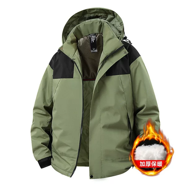 Windproof and waterproof mountaineering jacket, unisex, 2026 new model, cotton-padded jacket for couples, outdoor cold-proof coat