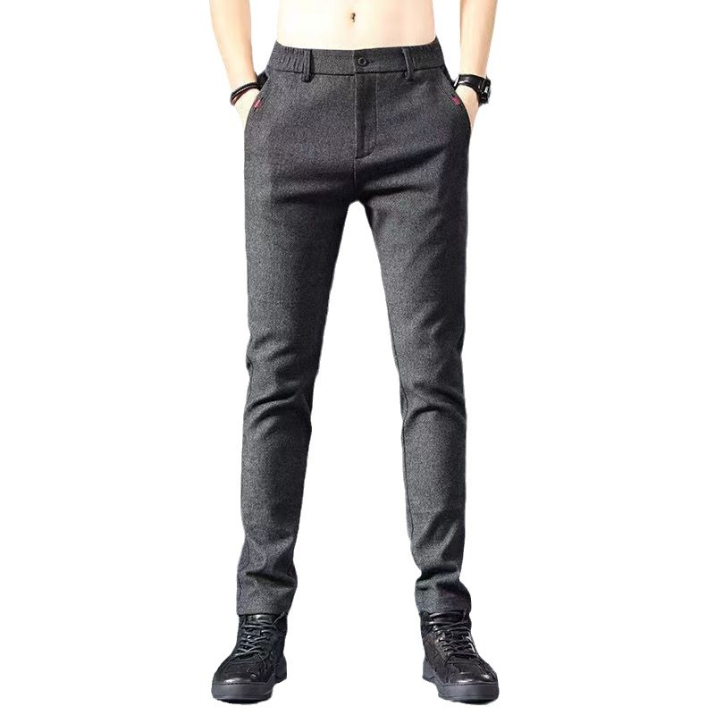 Herr casual byxor slim fit för höst och vinter mode_voghion.com