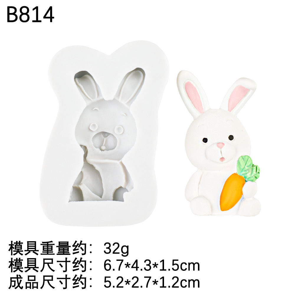 Cute Animal Theme Jirafa Fox Molde de silicona Diy Lion Chocolate Cake Adornos Molde de silicona