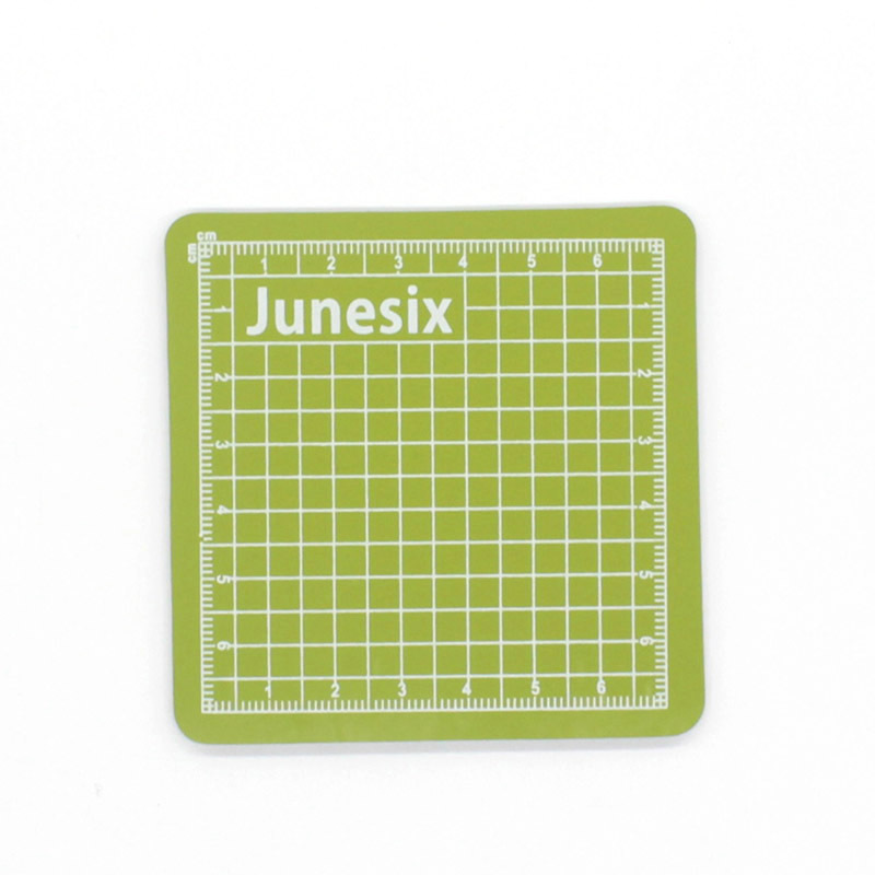 Tabla de cortar Junesix, mini tapete de corte hecho a mano, modelo 8x8cm, tapete de corte para papel de diario, 2.4MM