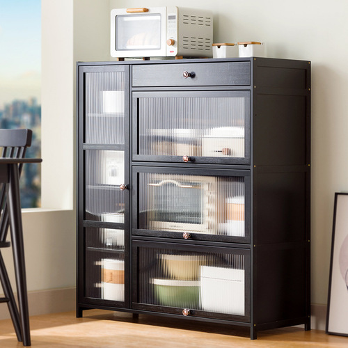 Sideboard household floor-to-ceiling storage cabinet kitchen cabinet modern minimalist living room storage wine cabinet storage tea side cabinet