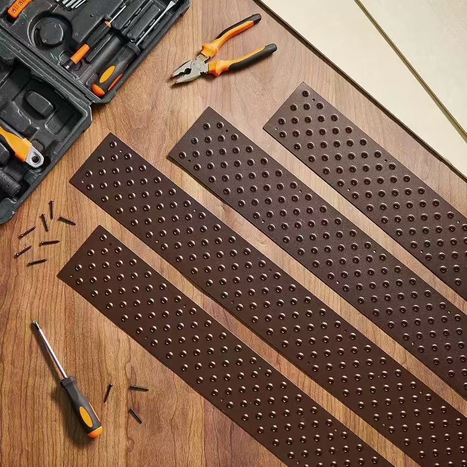 Stair Anti-Slip Board 5052 Aluminum Alloy Step Board Fish-Eye Raised Surface Stainless Steel Perforated Board Metal Perforated Crocodile Mouth Board